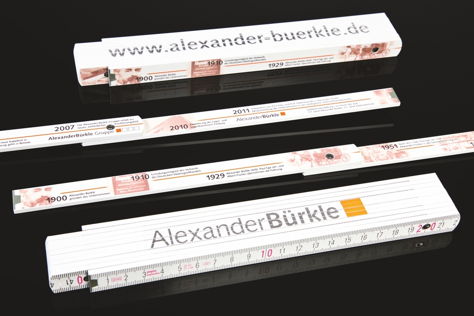 Duimstok met speciale bedrukking